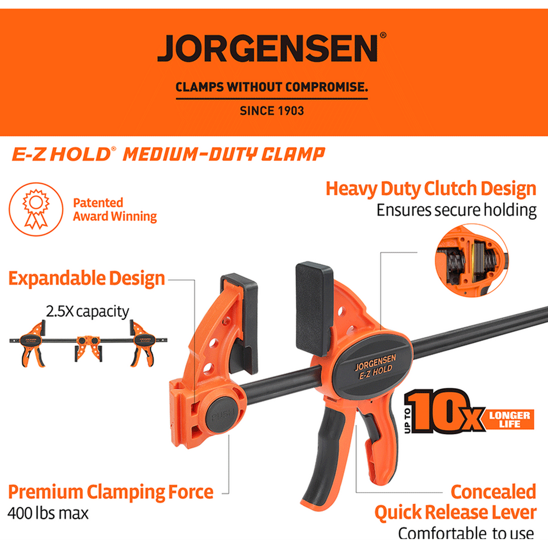 Jorgensen E-Z Hold Medium Duty Torque Expandable Clamp - Spreader