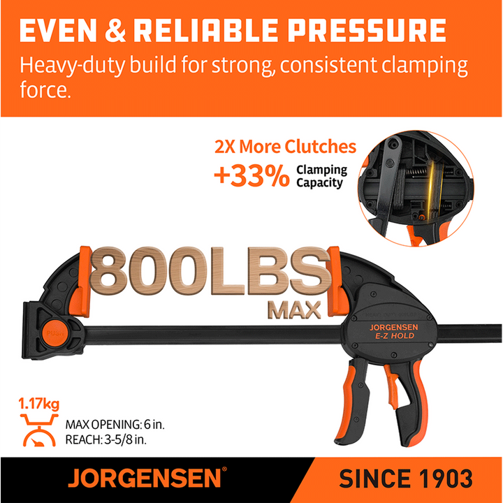 Jorgensen E-Z Hold Heavy Duty Expandable Clamp - Spreader