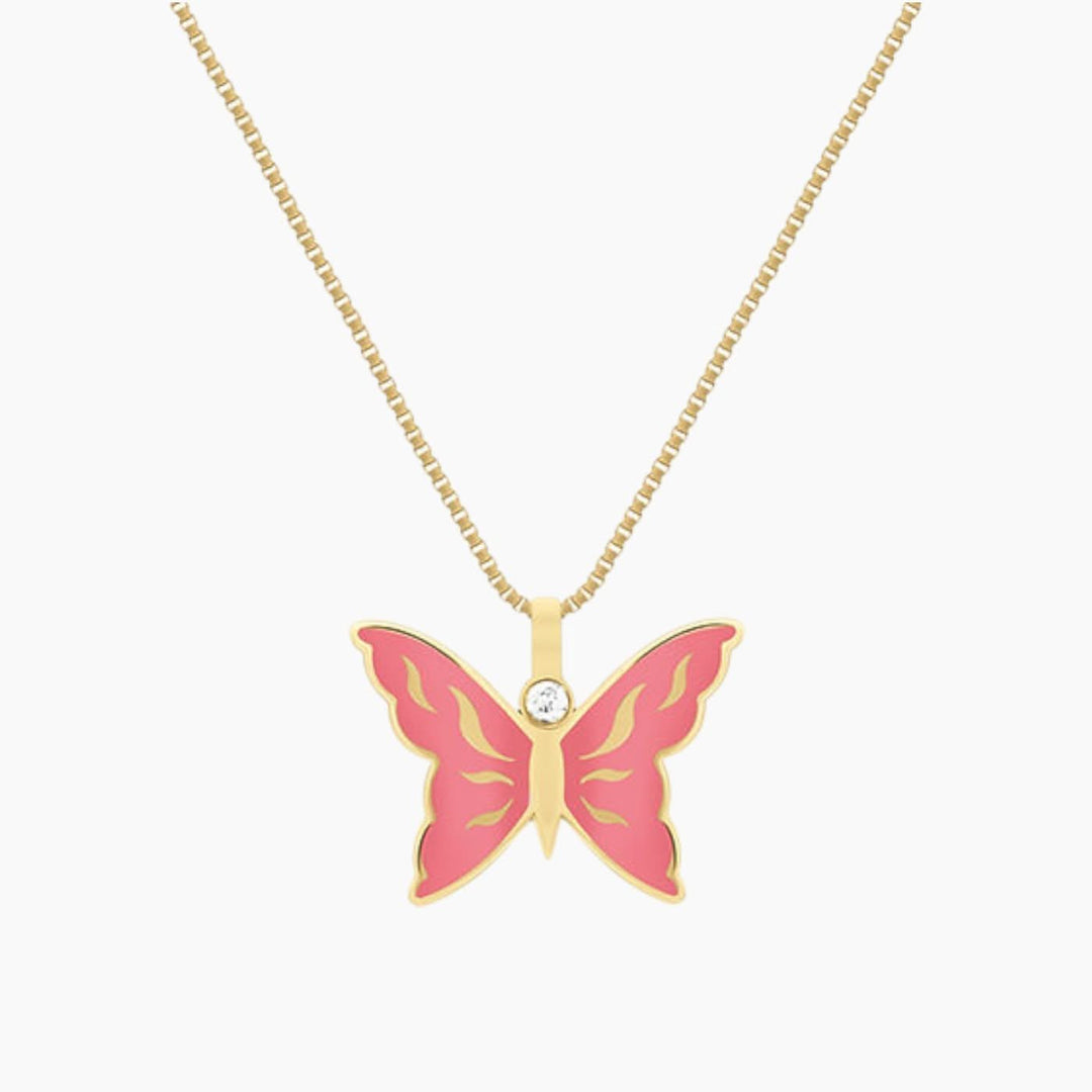 Baby Chic Fine Jewelry Joy Butterfly Diamond Necklace