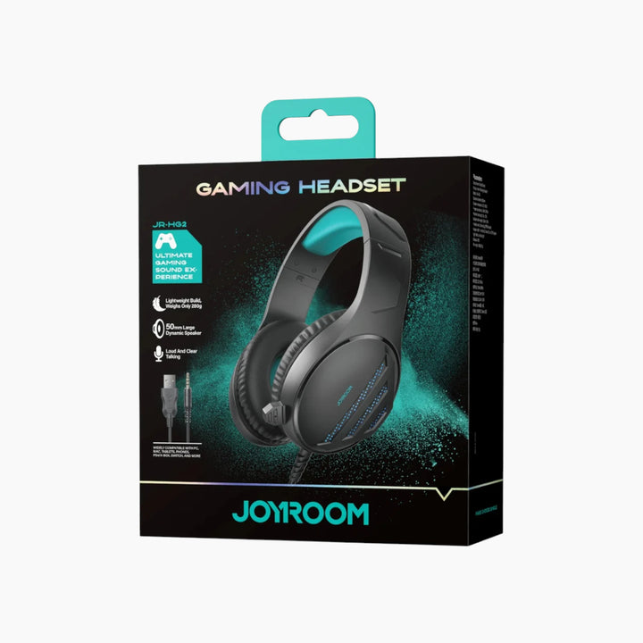 JOYROOM JR-HG2 gaming headset with ice blue lighting