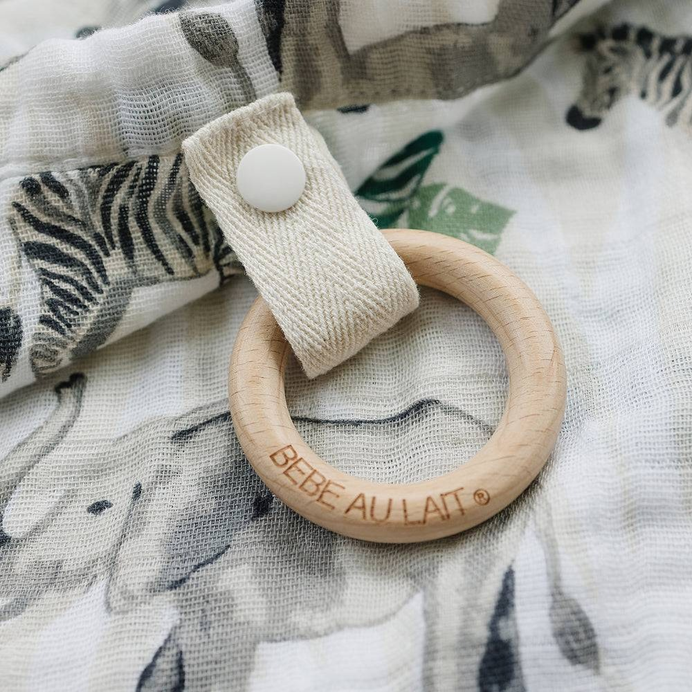 Bebe Au Lait Jungle Classic Teether Blanket Bebe Au Lait Jungle Classic Teether Blanket