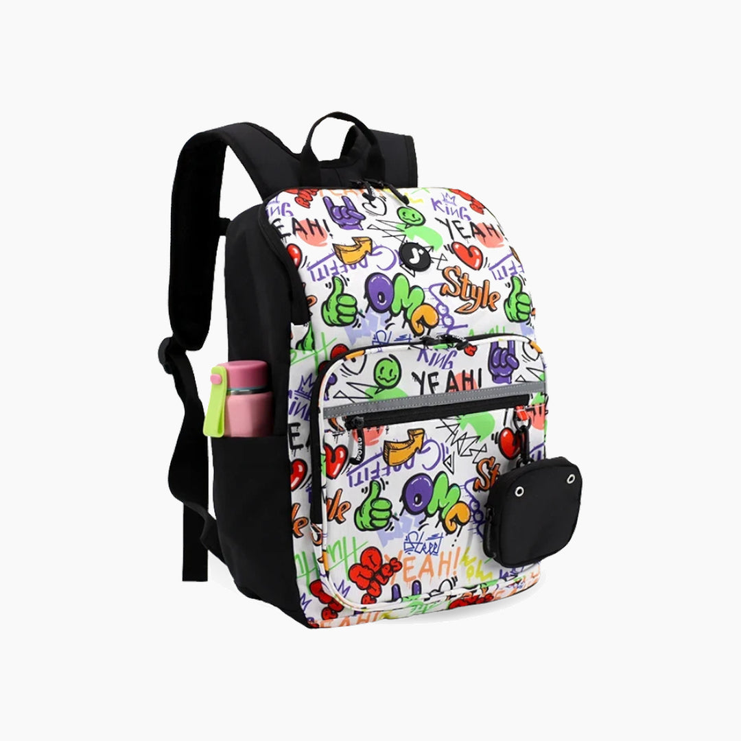 J WORLD Junior Backpack With Lunch Box For School