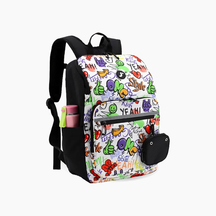 J WORLD Junior Backpack With Lunch Box For School