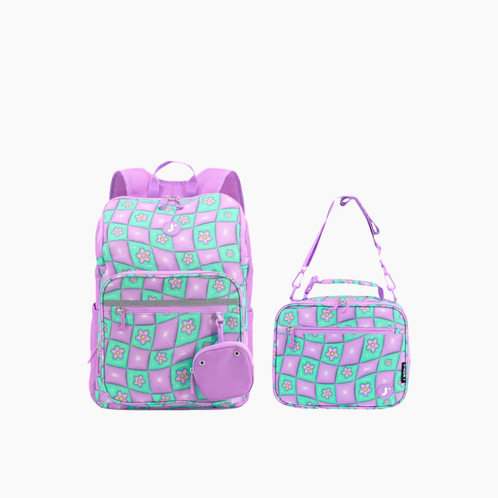 J WORLD Junior Backpack With Lunch Box For School