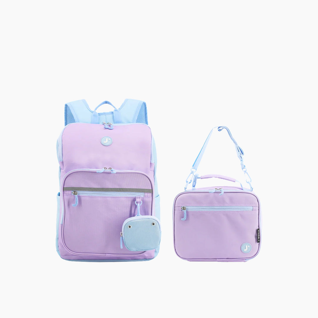 J WORLD Junior Backpack With Lunch Box For School