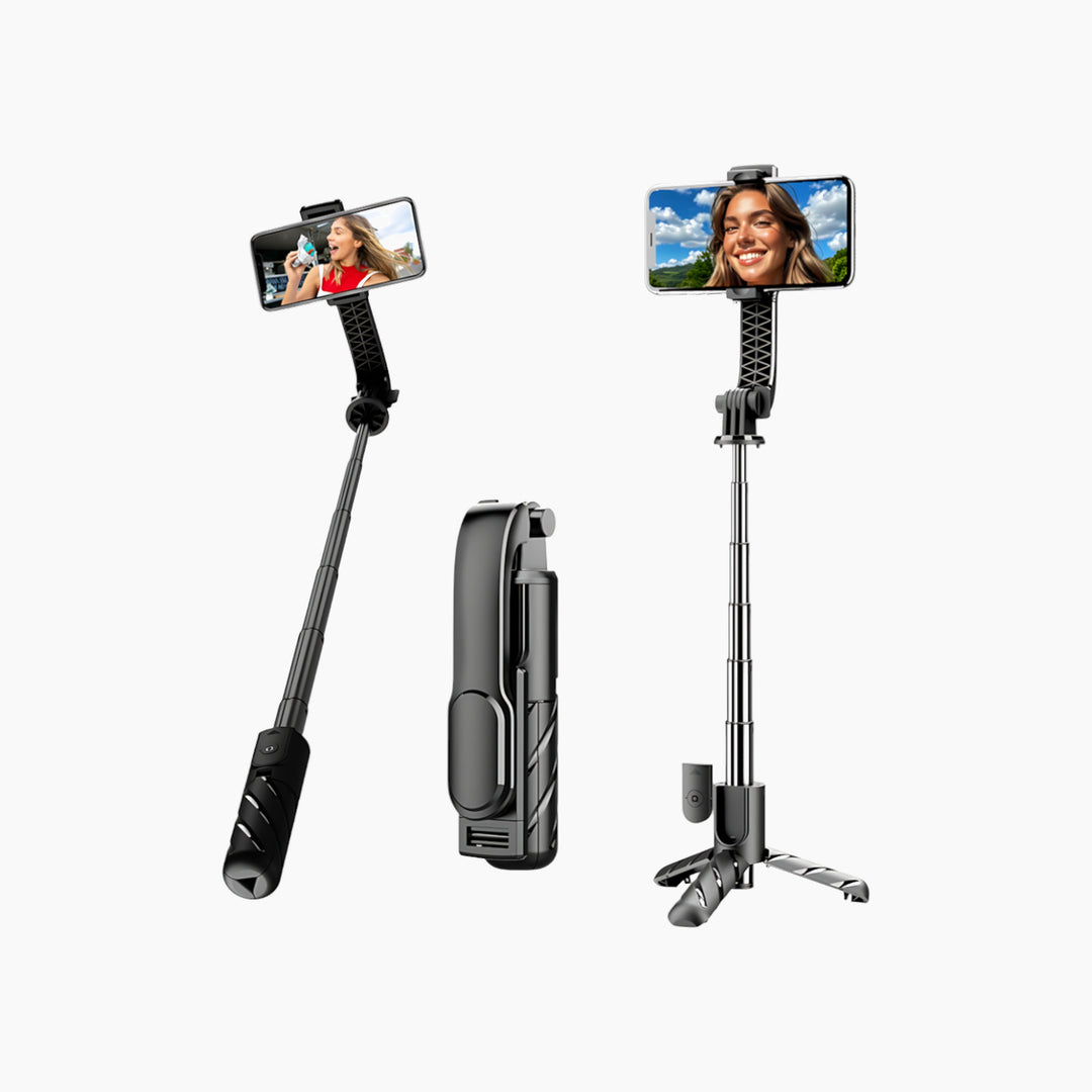 C.JO K25 portable selfie stick and tripod with mini wireless remote