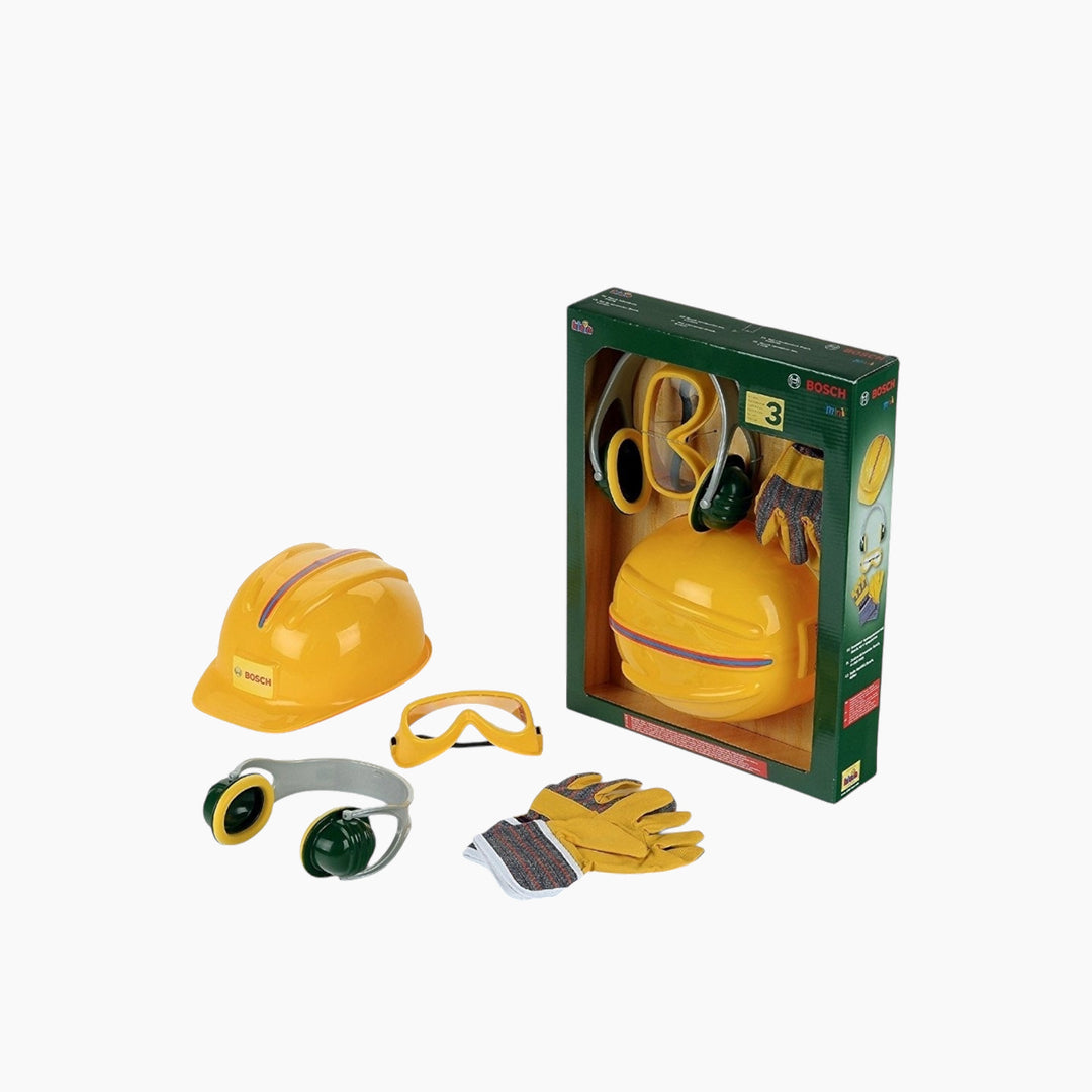 Kelin Bosch 4-piece tool accessory set with adjustable helmet