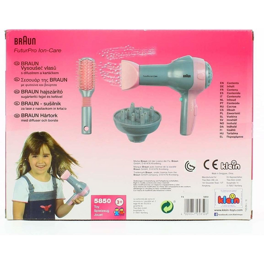 Kelin Braun Hair Dryer With Diffusor And Brush