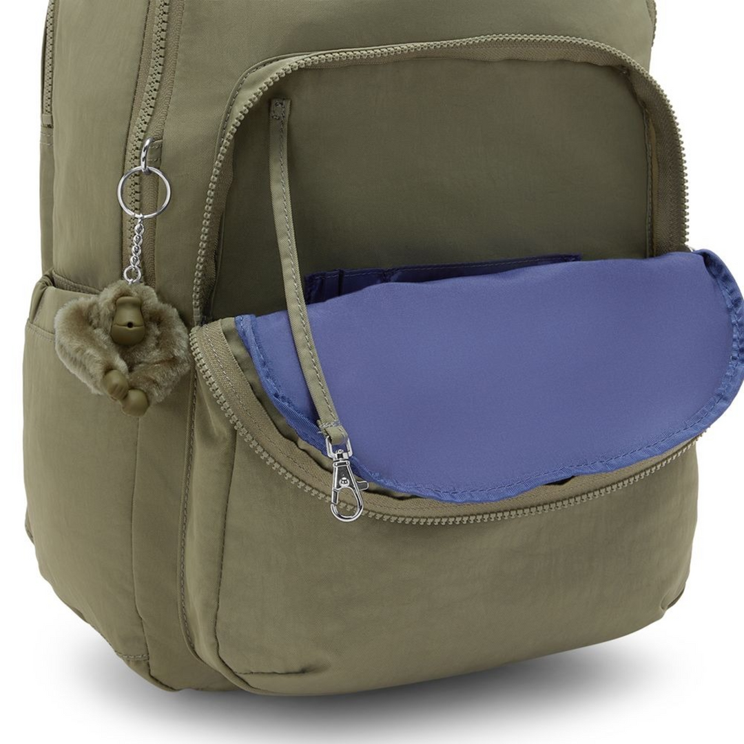 Kipling Seoul Lap B Almost Sage Backpack