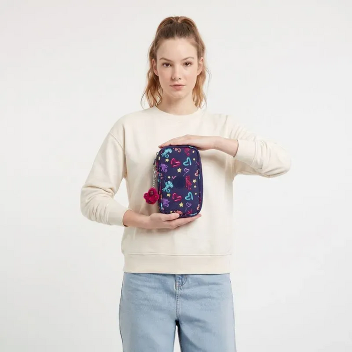 Kipling 50 Pens Bts Prt AC Pencil Case