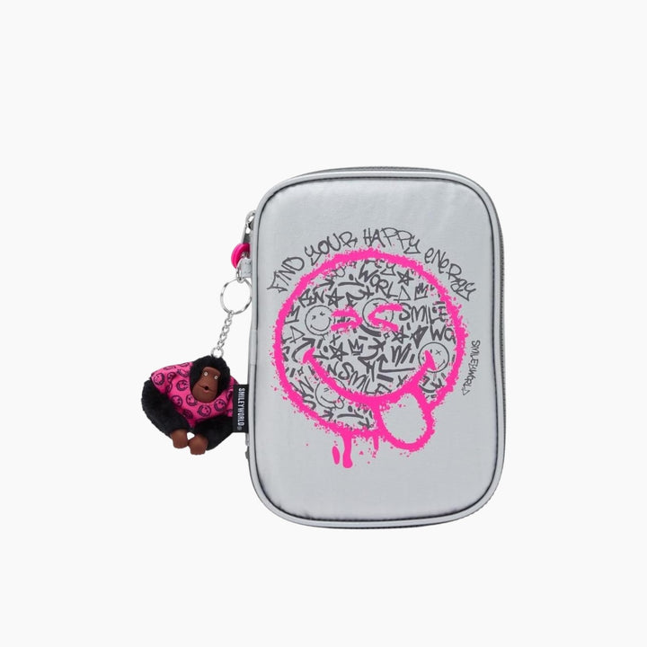Kipling 100 Pens Smw Happy Face Pencil Case