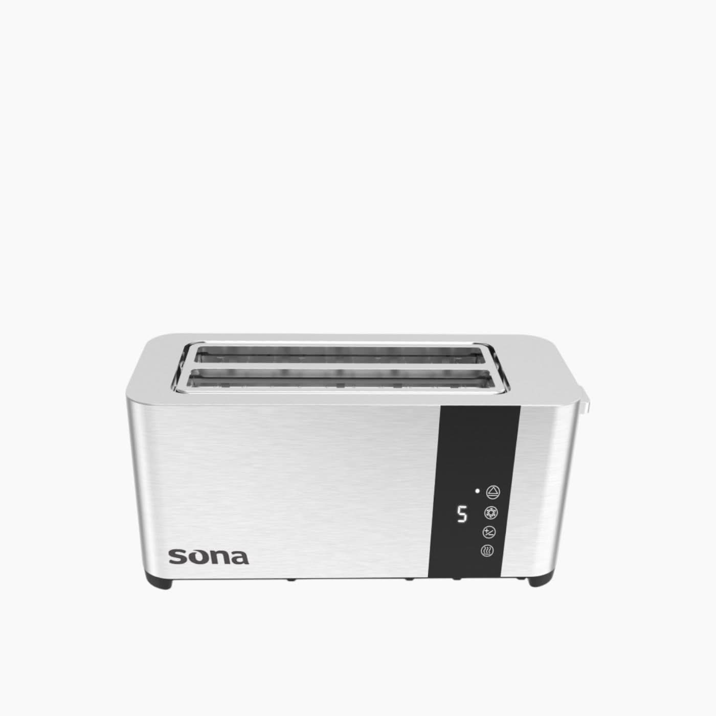 Sona Toaster Steel Touch Control 4 Slices Toaster Sona Toaster Steel Touch Control 4 Slices Toaster