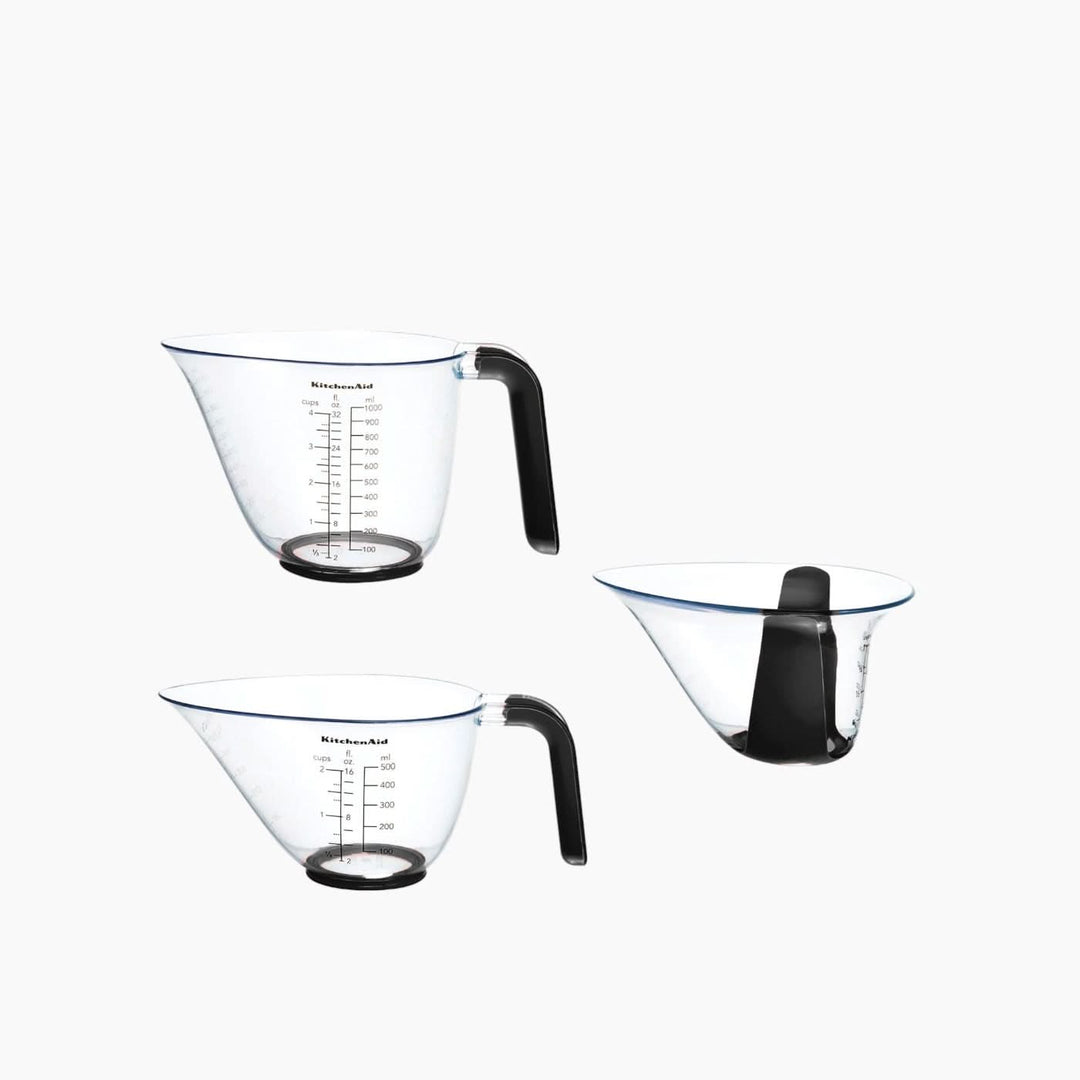 KitchenAid Set of 3 Transparent Measuring Cups