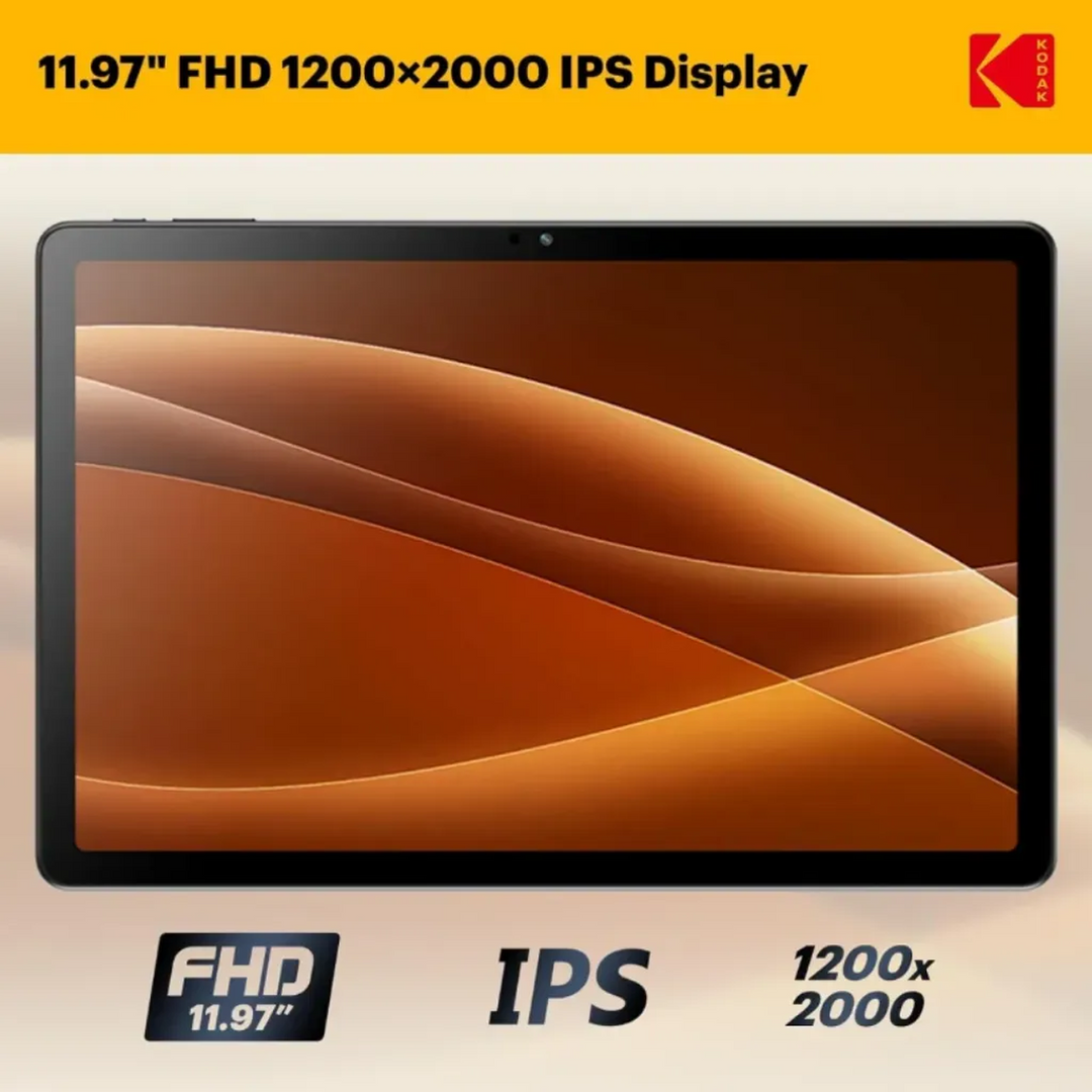 Kodak Tablet K12 – 12" FHD Android Tablet 128GB