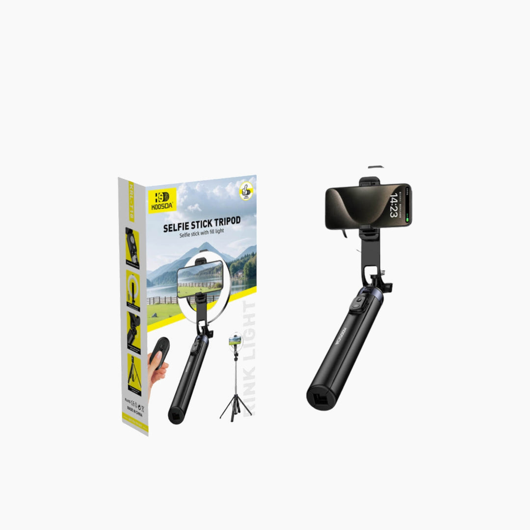 KOOSDA KRL-T18 Tripod Selfie Stick With Fill Light