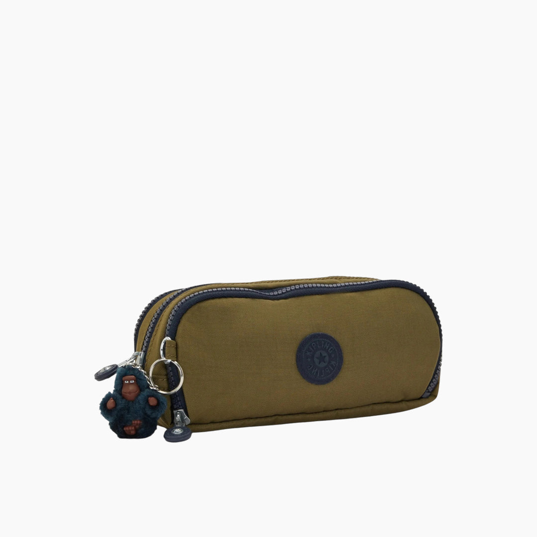 Kipling Gitroy pen case with 16 pen loops in front and back compartments