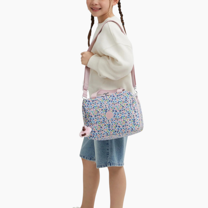 Kipling Miyo Insulated medium lunch bag with trolley sleeve - Digi Flower Print