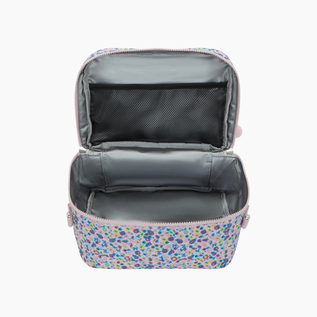 Kipling Miyo Insulated medium lunch bag with trolley sleeve - Digi Flower Print