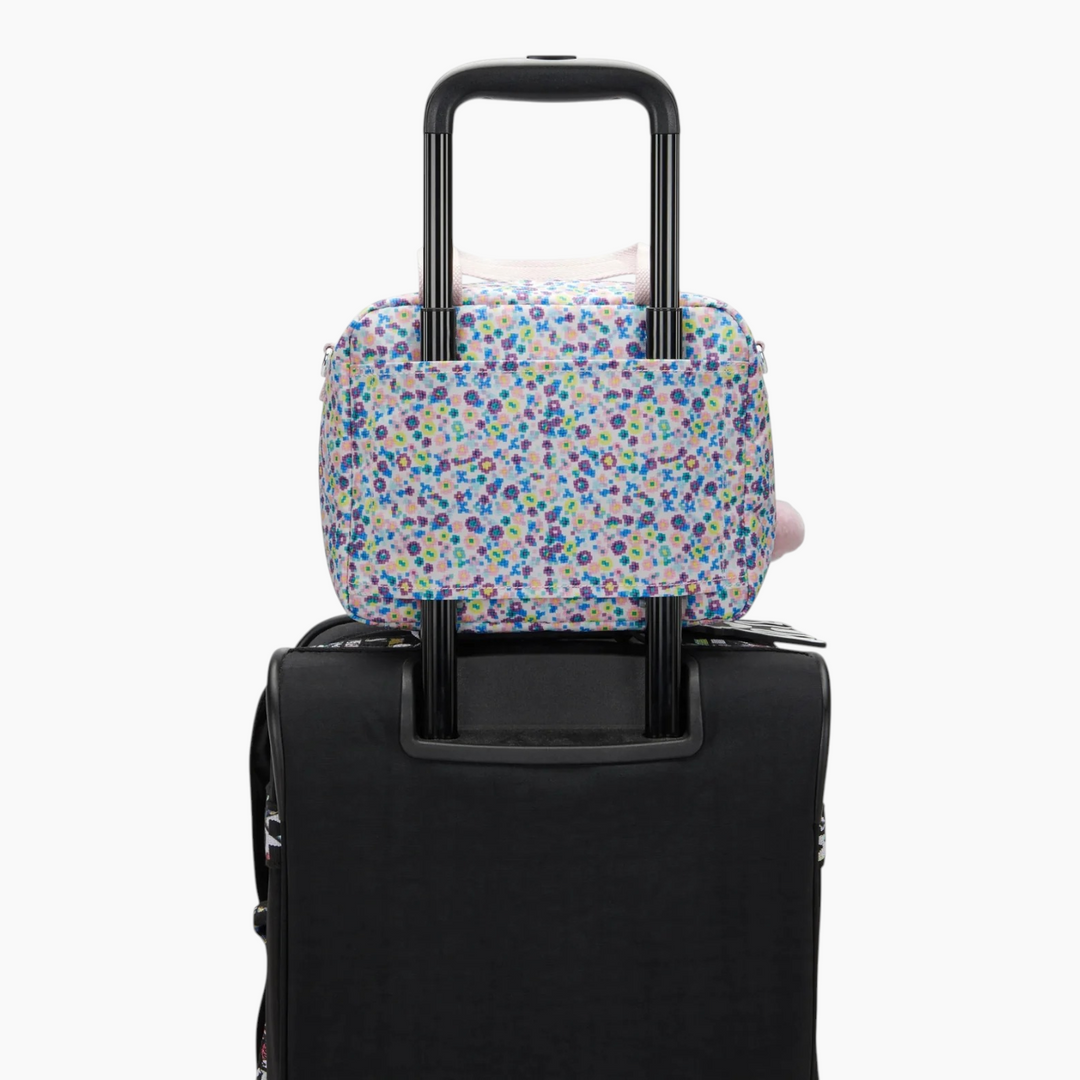 Kipling Miyo Insulated medium lunch bag with trolley sleeve - Digi Flower Print