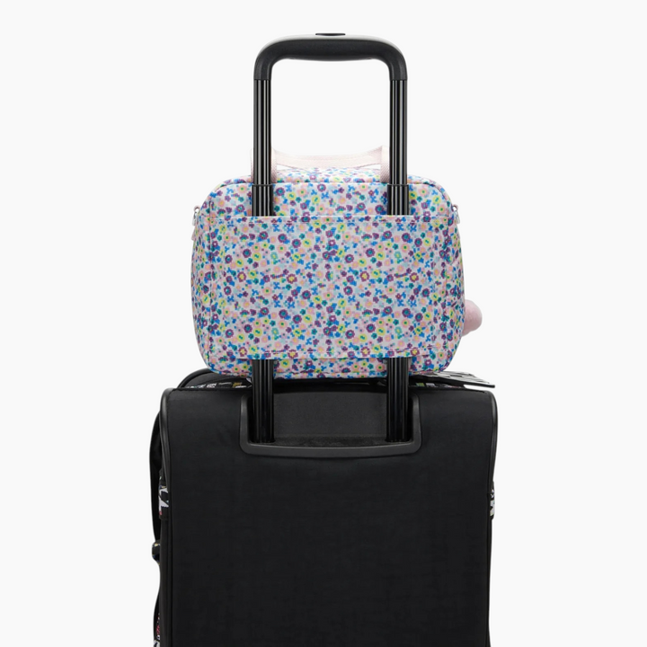 Kipling Miyo Insulated medium lunch bag with trolley sleeve - Digi Flower Print