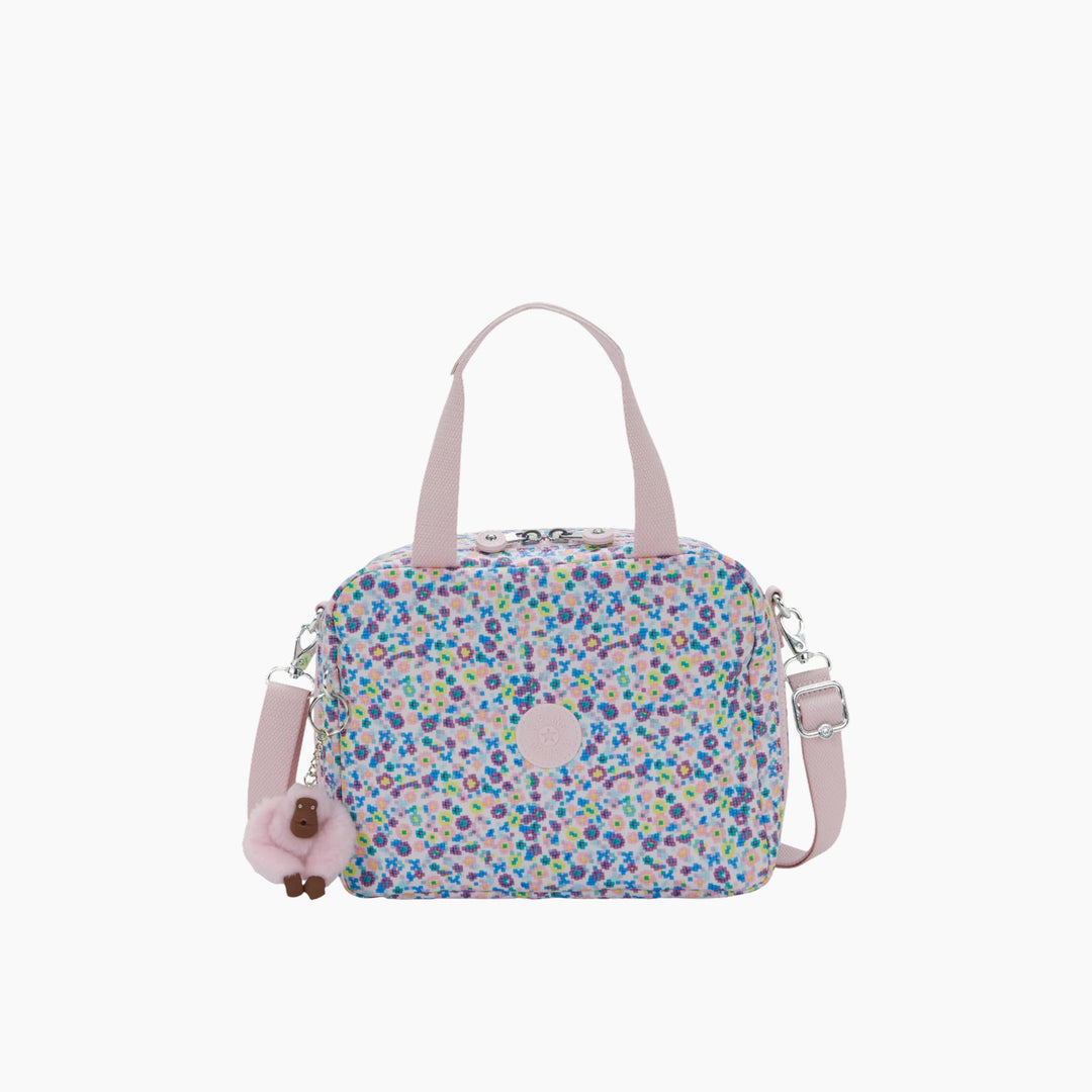 Kipling Miyo Insulated medium lunch bag with trolley sleeve - Digi Flower Print