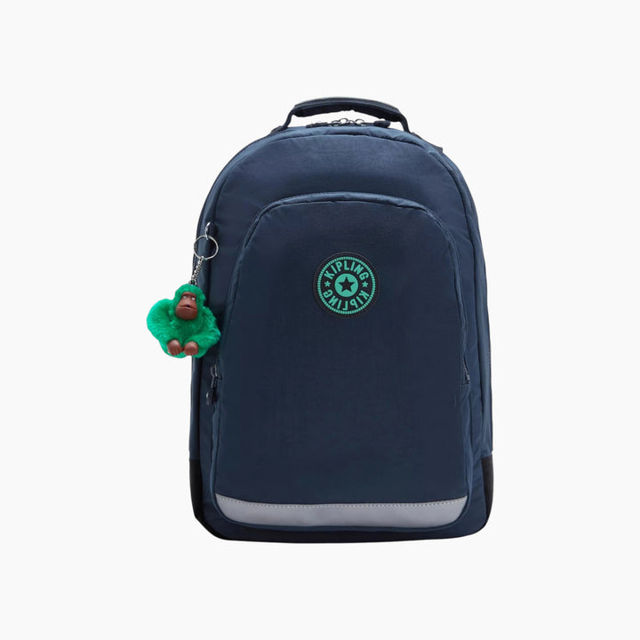 Kipling Class Room backpack in Blue Green Block