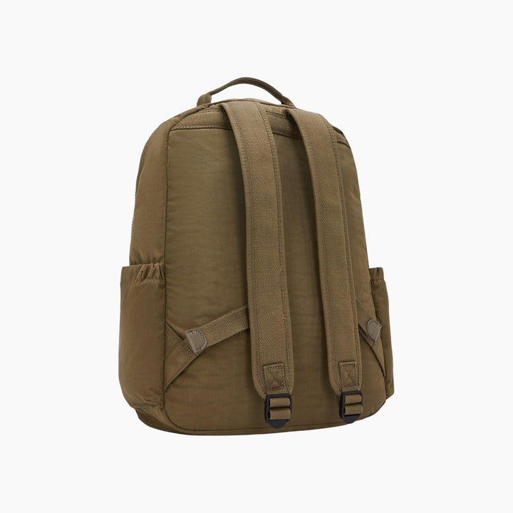 Kipling Seoul large blue green block backpack