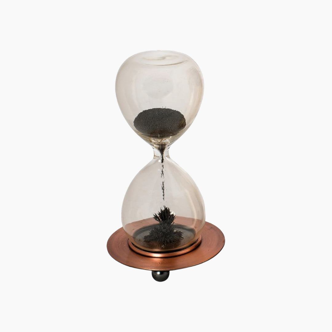 Keycraft Magnoidz magnetic sand timer with iron filings forming sculptures
