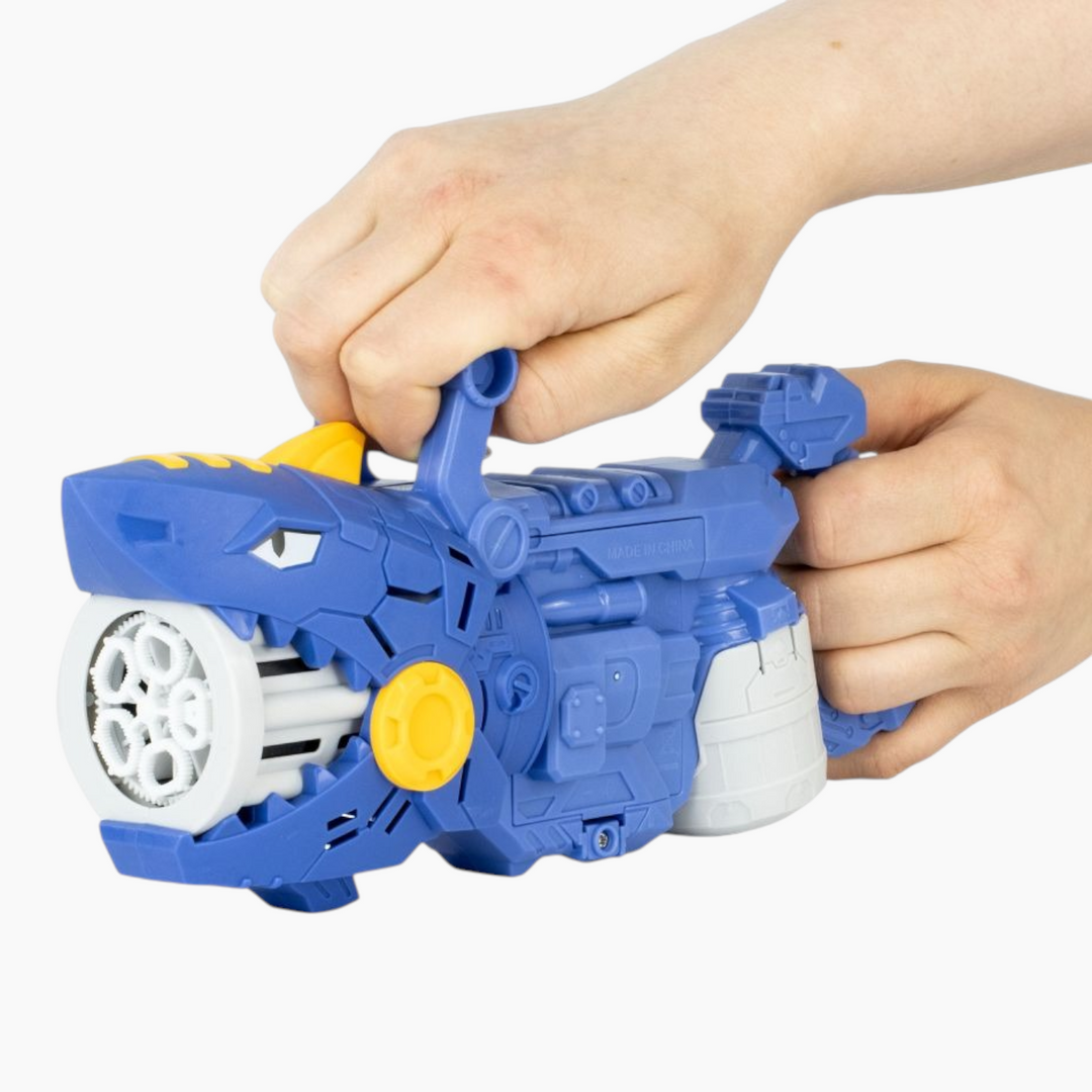 Keycraft Bubble Gun shark-themed bubble machine