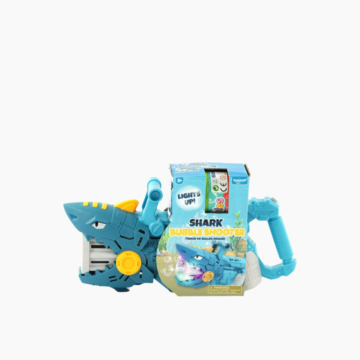 Keycraft Bubble Gun shark-themed bubble machine