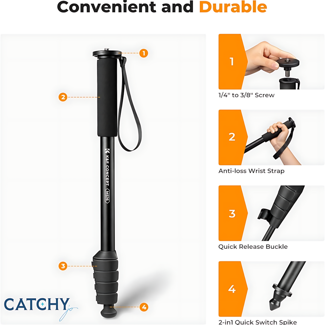 K&amp;F 5-Section Camera Monopod