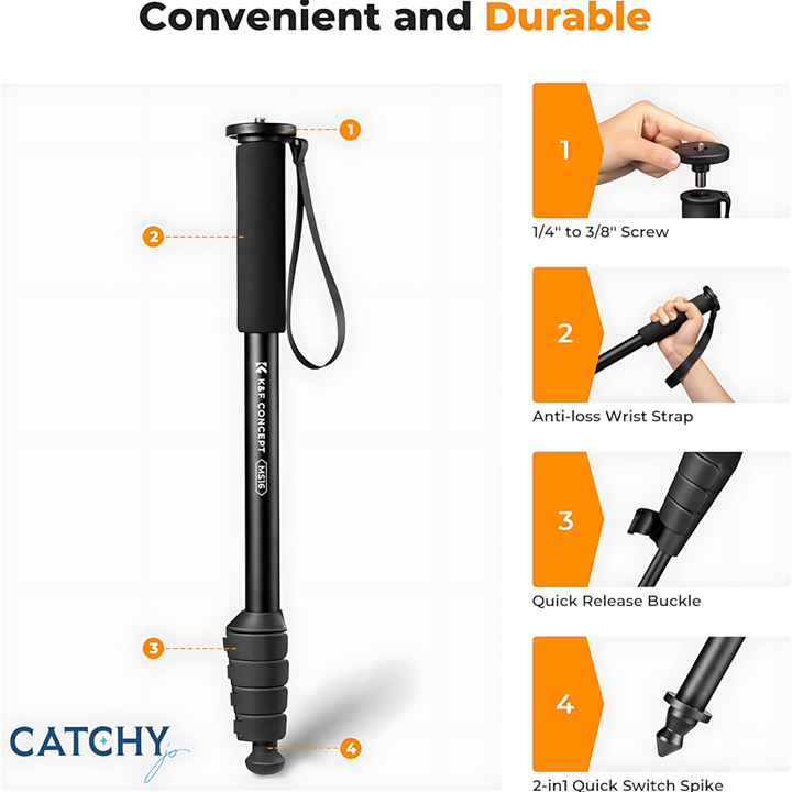 K&amp;F 5-Section Camera Monopod
