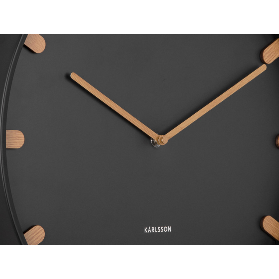 Karlsson Grace Wall Clock 40 cm Black