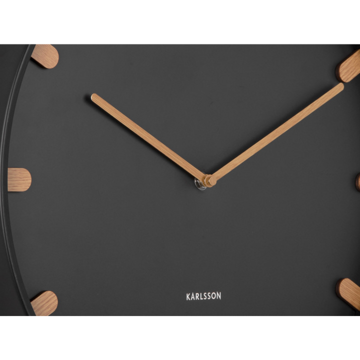 Karlsson Grace Wall Clock 40 cm Black