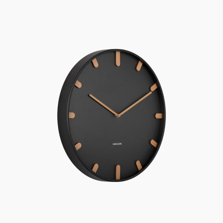 Karlsson Grace Wall Clock 40 cm Black