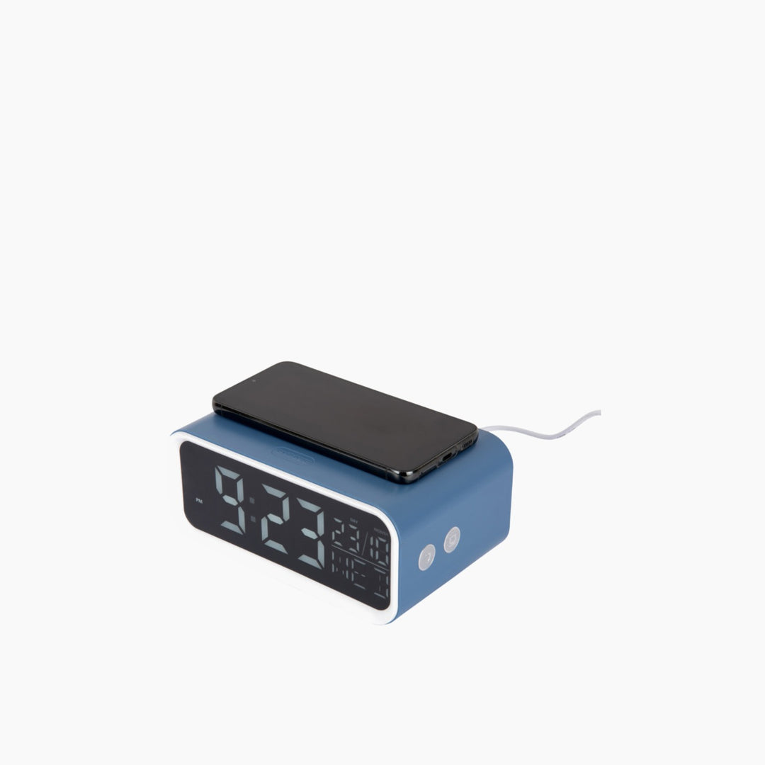 Karlsson LED Alarm Clock with Phone Charger