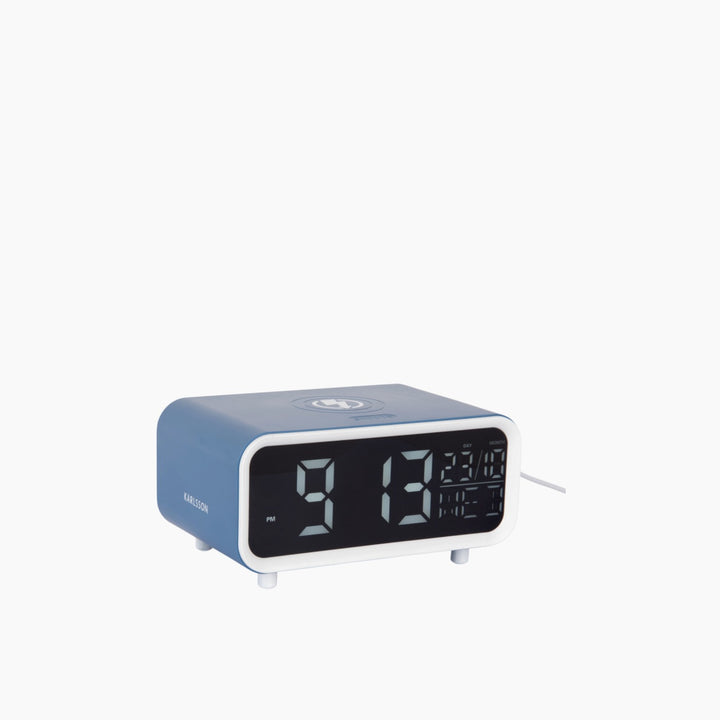 Karlsson LED Alarm Clock with Phone Charger