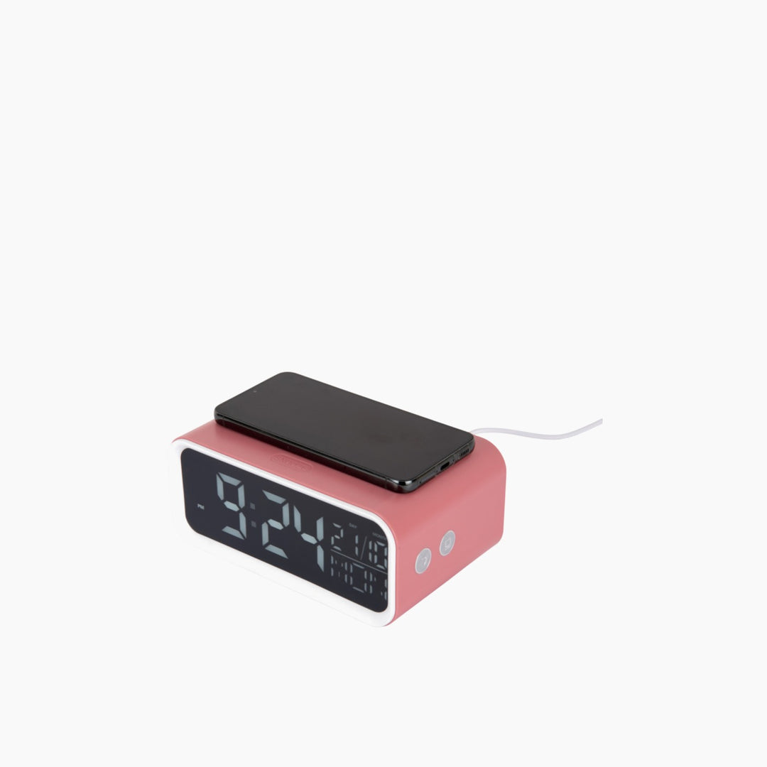 Karlsson LED Alarm Clock with Phone Charger