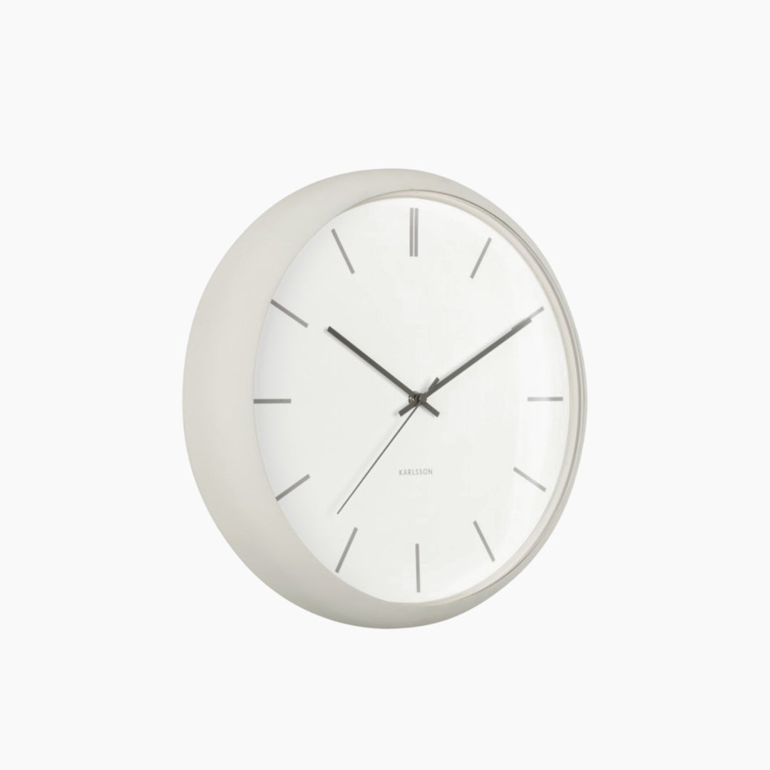 Karlsson Nirvana Globe Wall Clock 40 cm - Light Grey