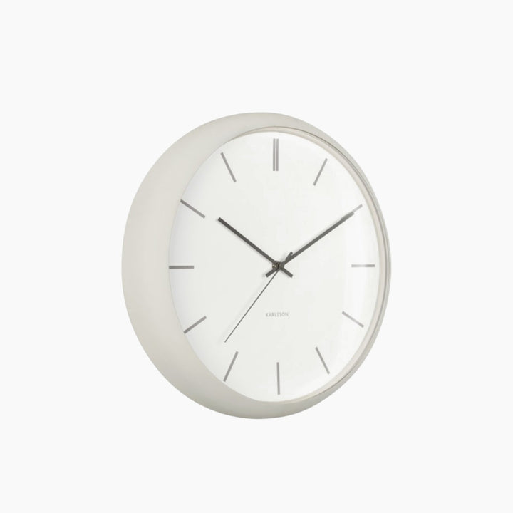 Karlsson Nirvana Globe Wall Clock 40 cm - Light Grey