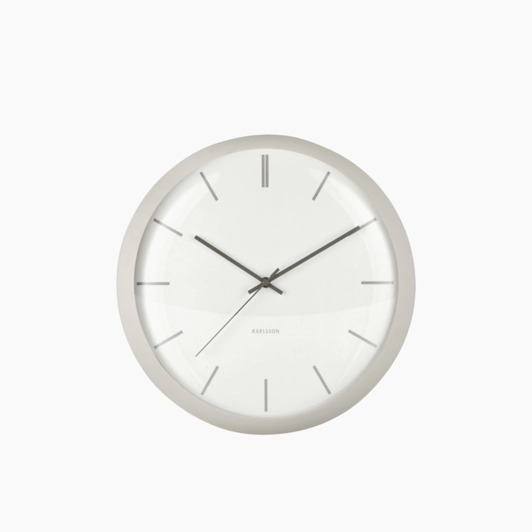 Karlsson Nirvana Globe Wall Clock 40 cm - Light Grey