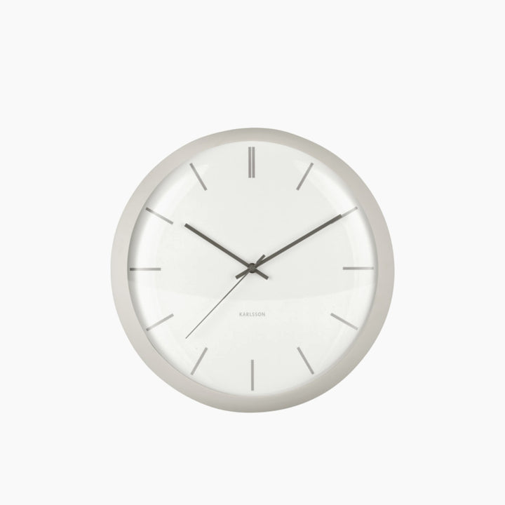 Karlsson Nirvana Globe Wall Clock 40 cm - Light Grey