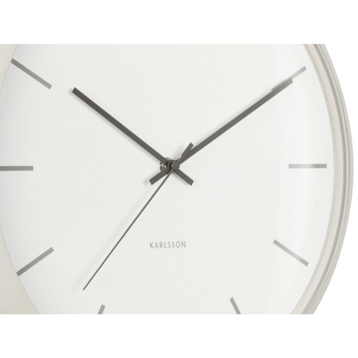 Karlsson Nirvana Globe Wall Clock 40 cm - Light Grey