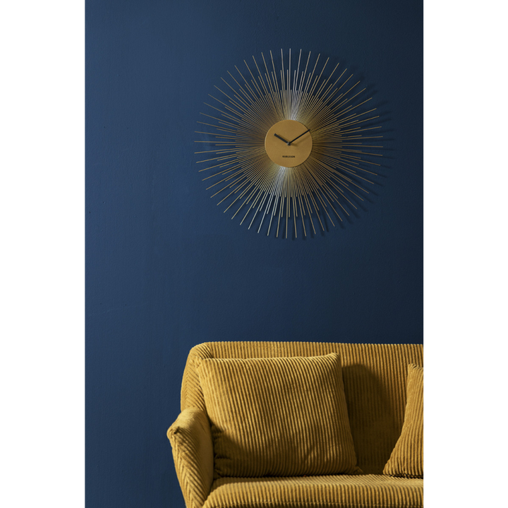 Karlsson Peony Wall Clock 60 cm - Gold