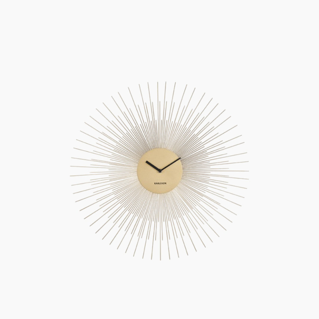 Karlsson Peony Wall Clock 60 cm - Gold