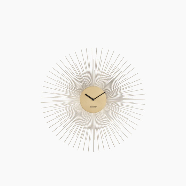 Karlsson Peony Wall Clock 60 cm - Gold