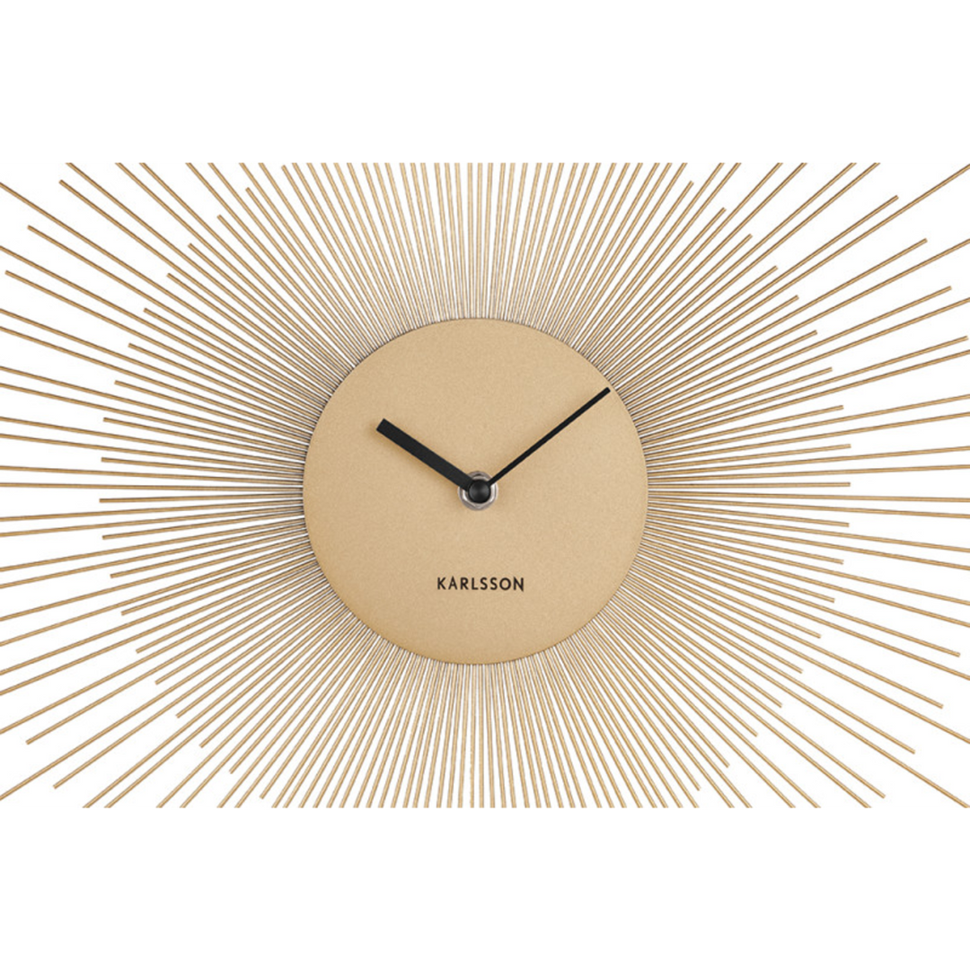 Karlsson Peony Wall Clock 60 cm - Gold