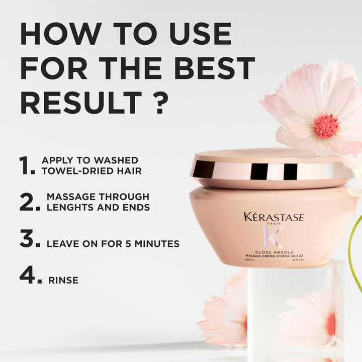 Kerastase Gloss Absolu Masque Crème Hydra Glaze – 200ml
