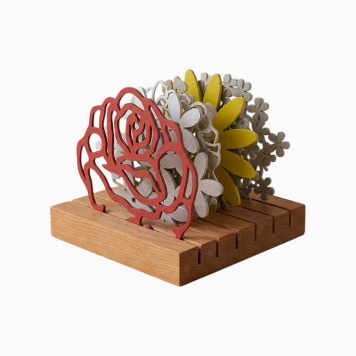 Kawn Designs Khadra Flowers — Coaster Set