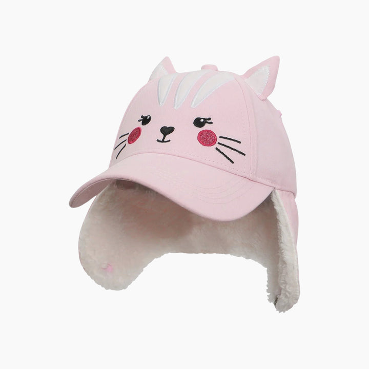Flap Jack 3D Winter Cap with Ear Flaps - Cat